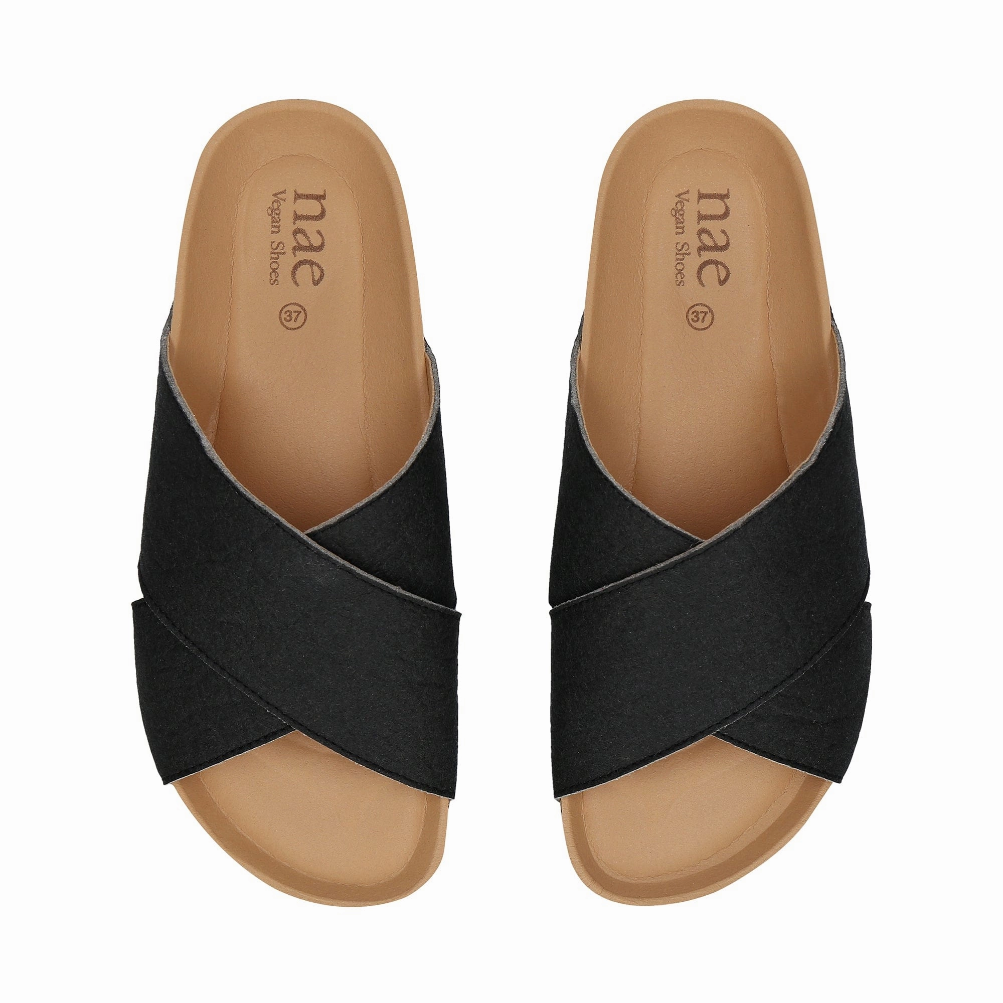 Tupai Unisex Piatex Vegan Leather Sandals | Black