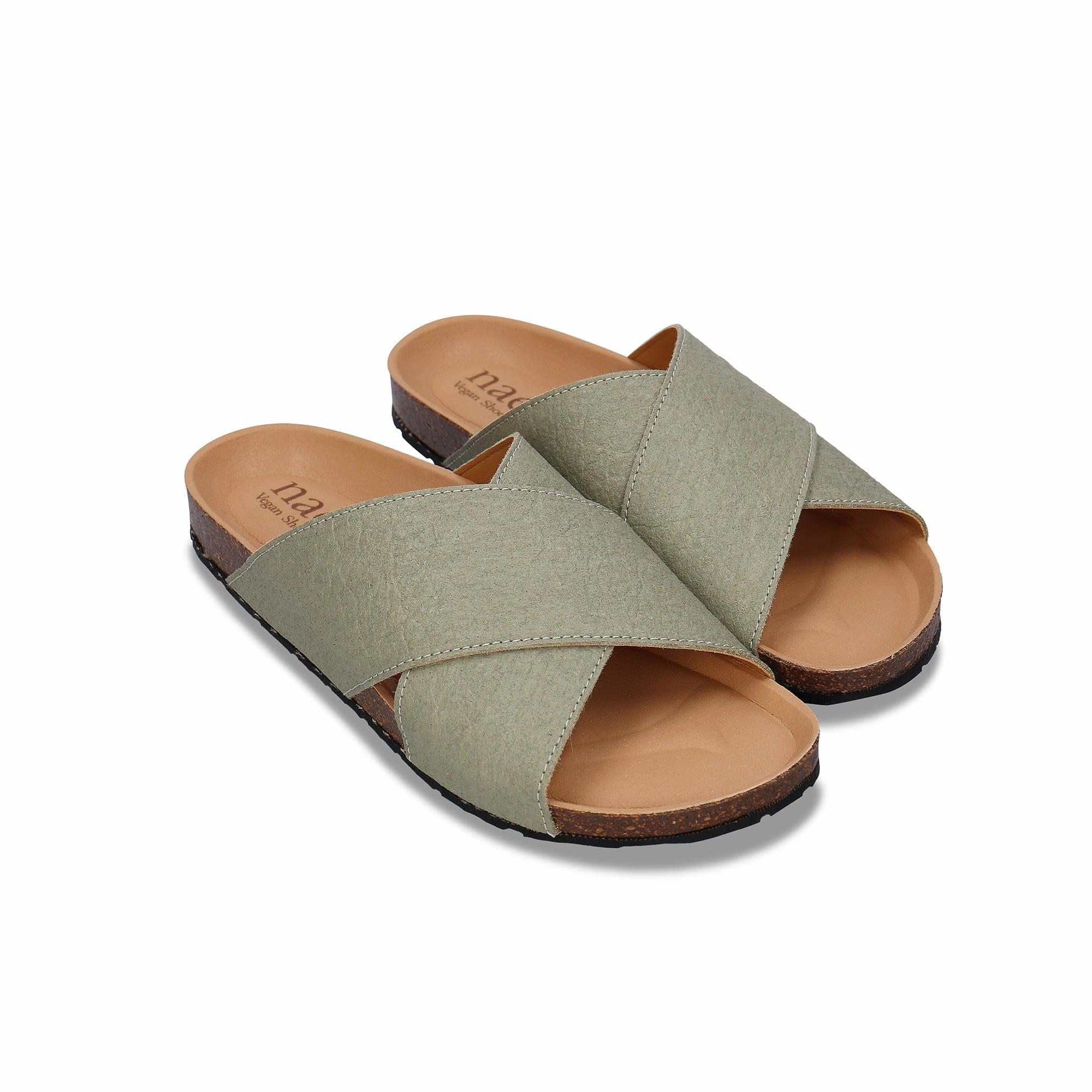 Tupai Unisex Piatex Vegan Leather Sandals | Green