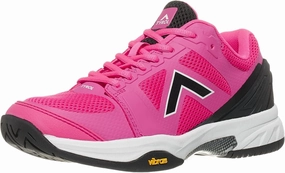 Tyrol Women's Striker Pro V Pickleball Shoes (Black/Pink) (8)