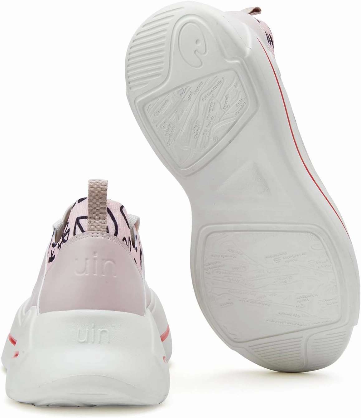 UIN Women's Platform Fashion Sneakers Walking Skateboarding Shoes Santander