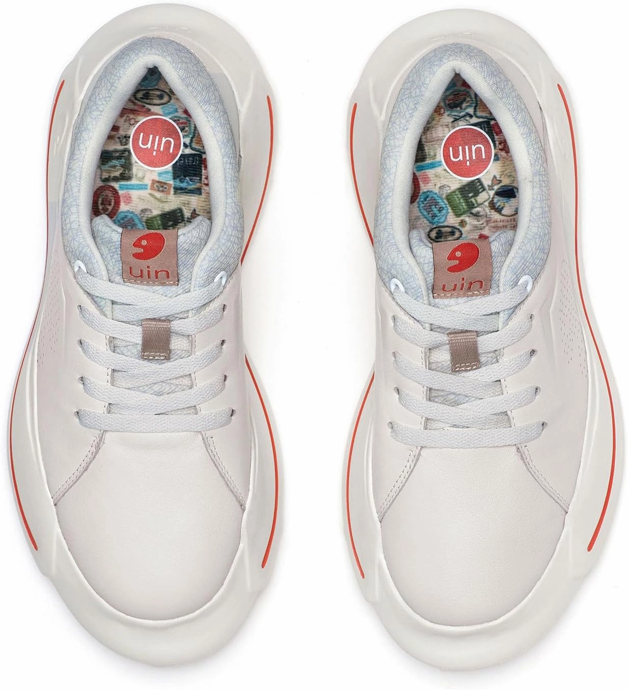 UIN Women's Platform Fashion Sneakers Walking Skateboarding Shoes Santander