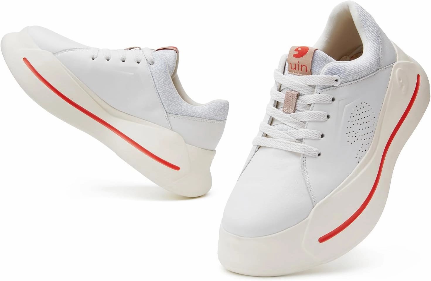 UIN Women's Platform Fashion Sneakers Walking Skateboarding Shoes Santander