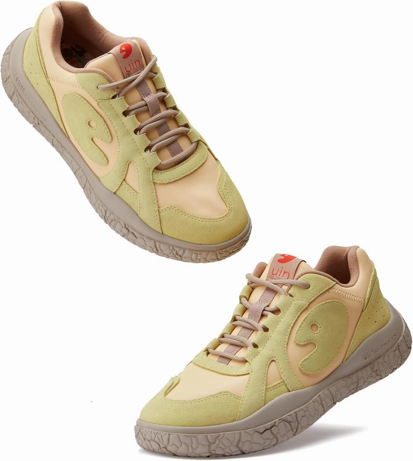 UIN Women's Walking Shoes Lace Up Casual Comfortable Art Painted Travel Sneaker Bardenas