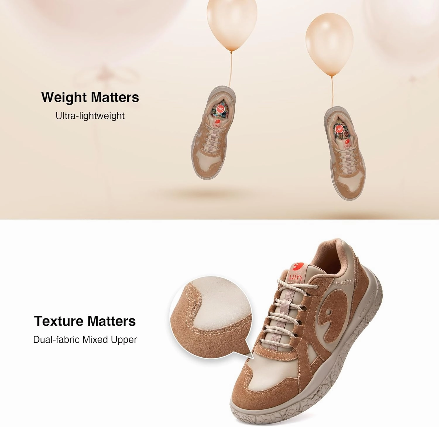 UIN Women's Walking Shoes Lace Up Casual Comfortable Art Painted Travel Sneaker Bardenas