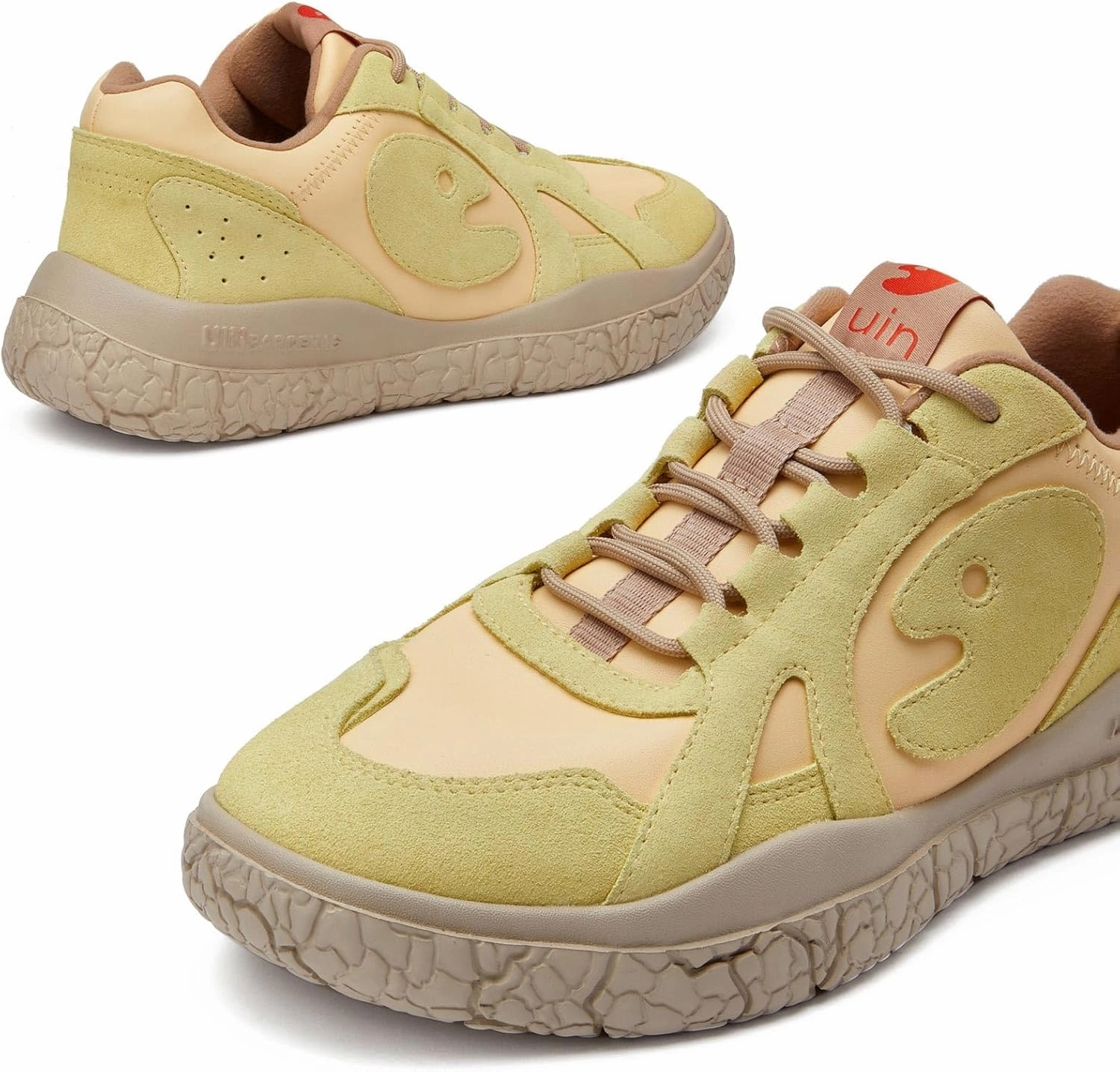 UIN Women's Walking Shoes Lace Up Casual Comfortable Art Painted Travel Sneaker Bardenas