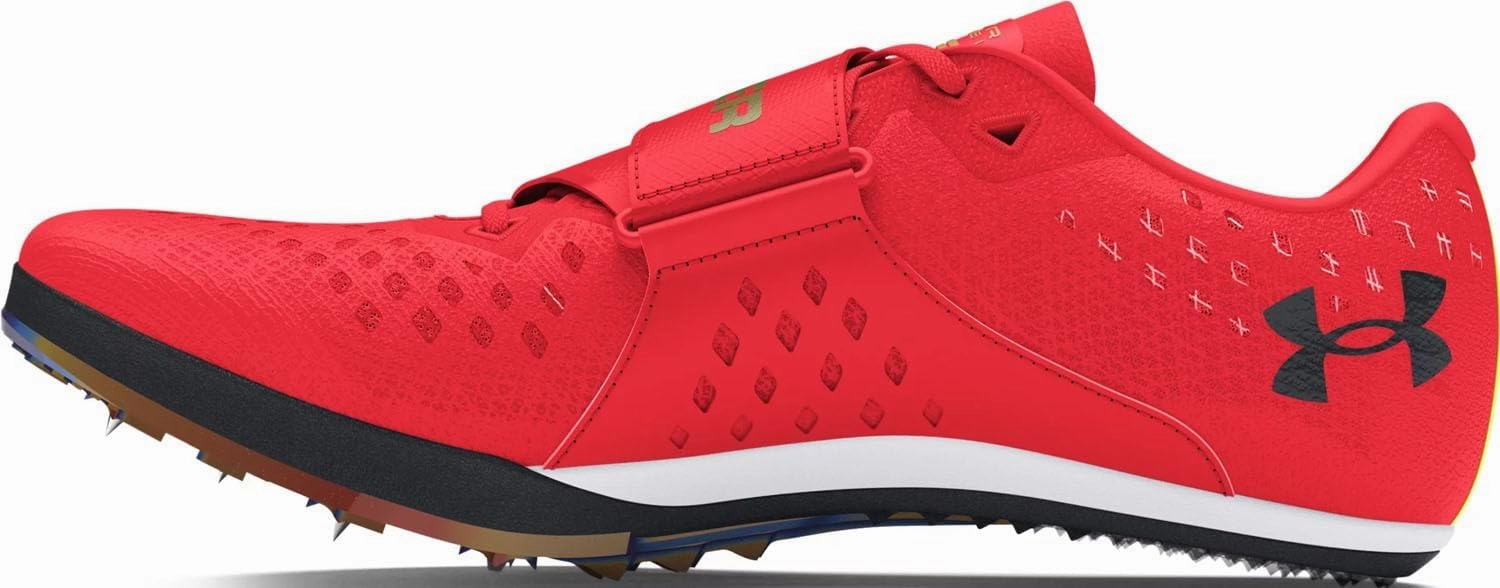 Under Armour - Unisex-Adult HOVR Skyline Long Jump Track Spikes Shoes, Color Racer Red (600), Size: 8.5 M US Mens / 10 M US Womens