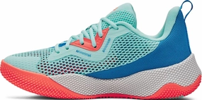Under Armour - Unisex Curry HOVR Splash 3 Basketball Shoes, Color Neo Turquoise (300), Size: 9.5 M US Mens / 11 M US Womens