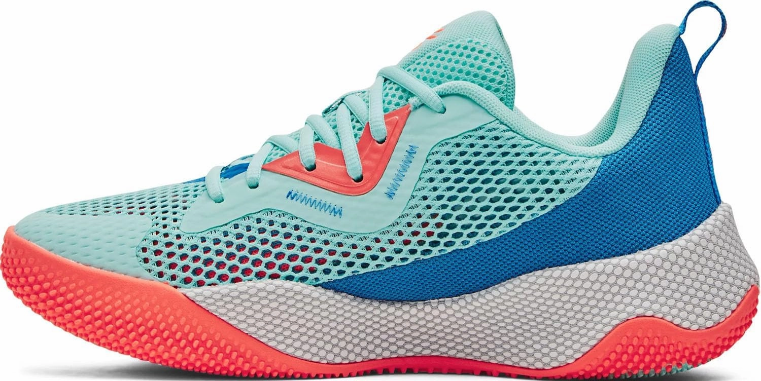 Under Armour - Unisex Curry HOVR Splash 3 Basketball Shoes, Color Neo Turquoise (300), Size: 9.5 M US Mens / 11 M US Womens