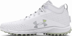 Under Armour - Unisex Spotlight Lax Turf Shoes, Color White (100), Size: 7 M US Mens / 8.5 M US Womens