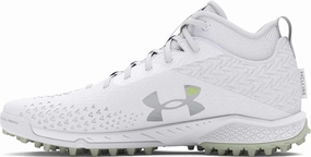 Under Armour - Unisex Spotlight Lax Turf Shoes, Color White (100), Size: 8 M US Mens / 9.5 M US Womens