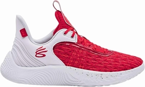 Under Armour Curry Flow 9 Team Basketball Shoes - Red - Men's Size 6 / Women's Size 7.5, Red/White