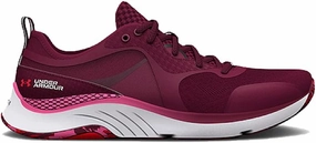 Under Armour Womens HOVR Omnia Printed Training Shoes Dark Cherry/Punk Pink Size 7