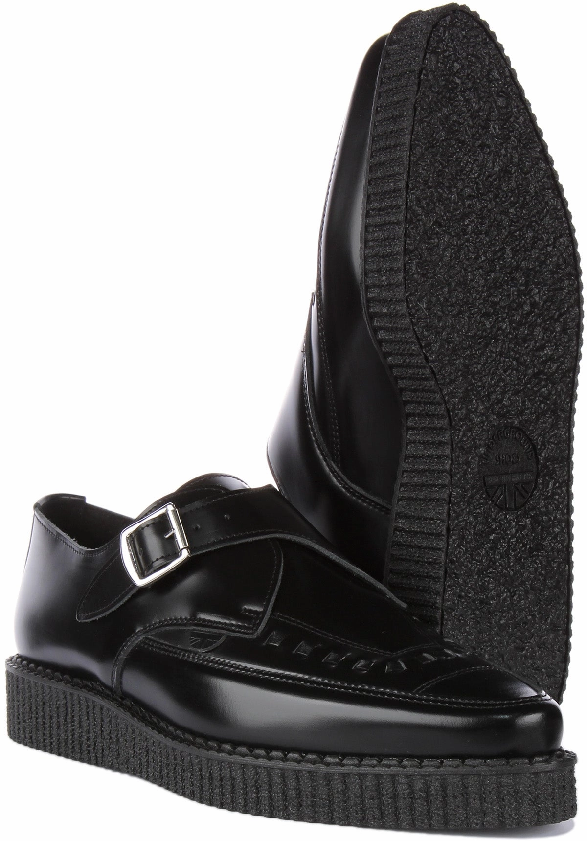 Underground Apollo In Black Buckle Shoes