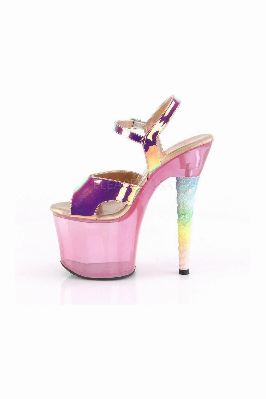UNICORN-711T Platform Sandal | Fuchsia Vinyl