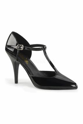 VANITY-415 Pump  | Black Patent