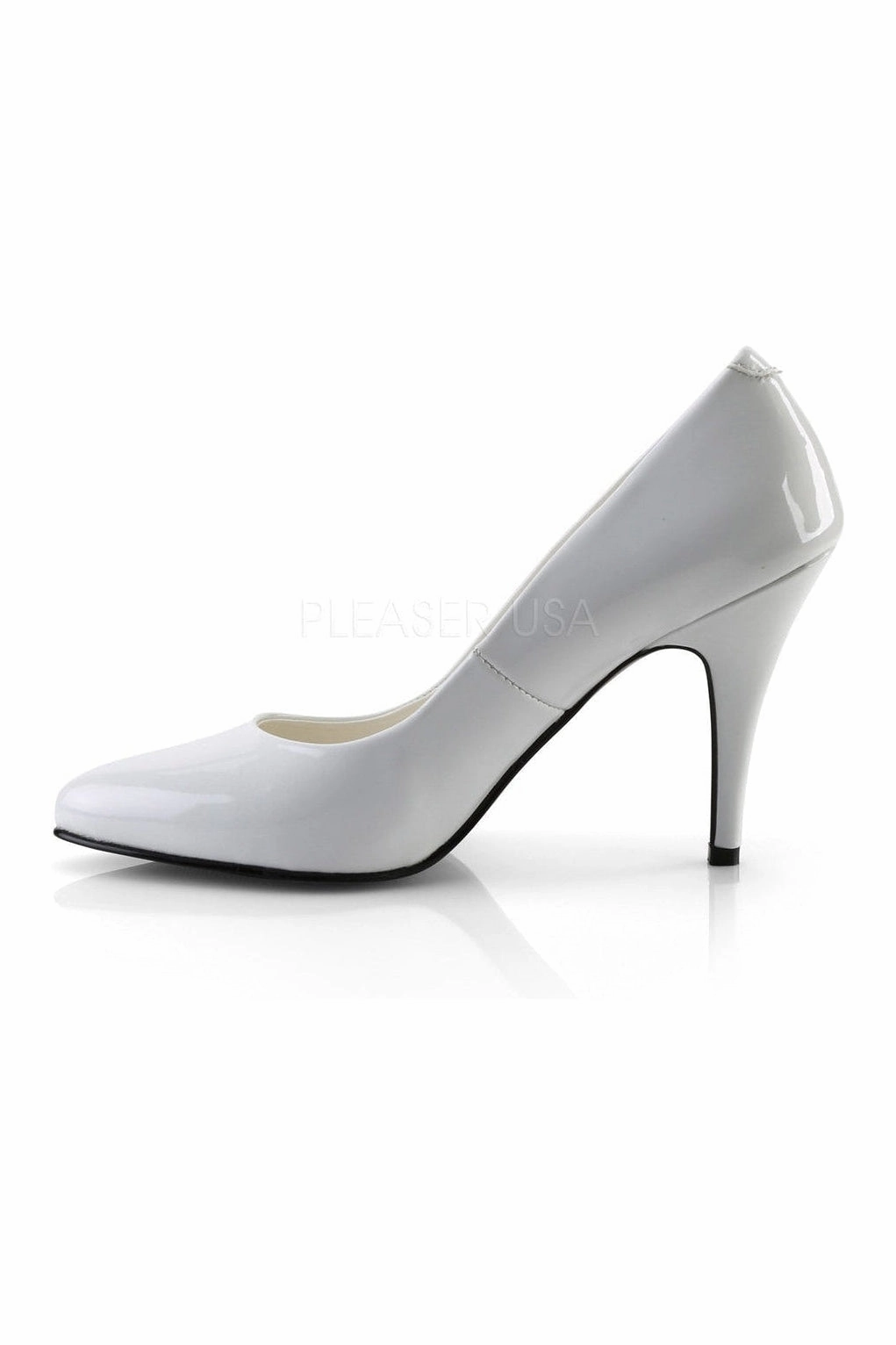 VANITY-420 Pump  | White Patent