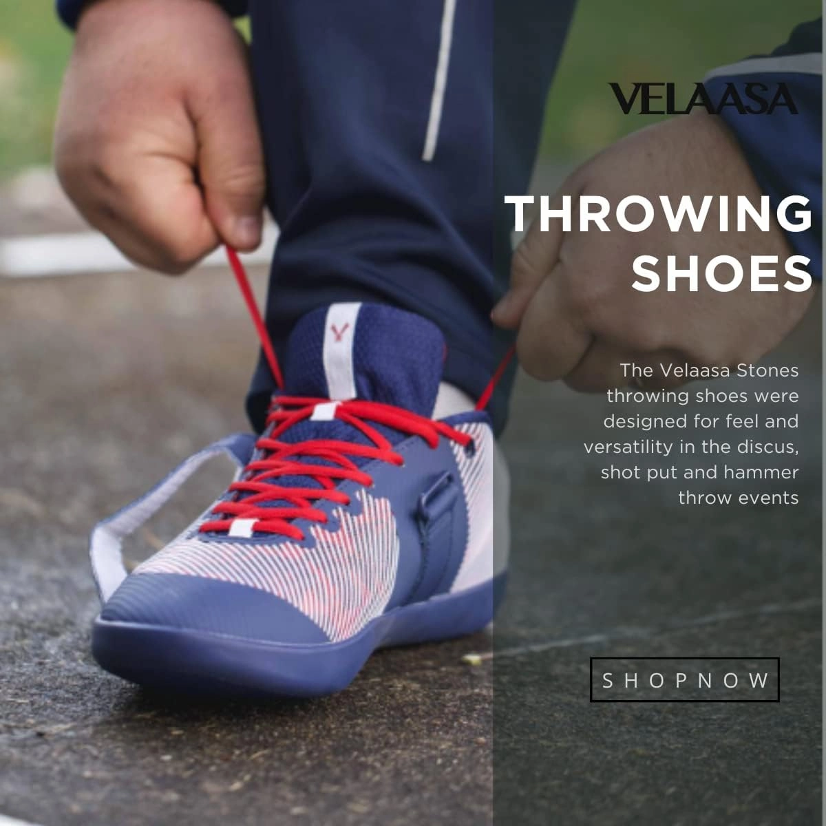 VELAASA Stones | Throwing Shoe | Men and Womens Discus Throw Shoes | Shotput and Javelin Shoes | for Running | Track and Field Equipment | Training Gear