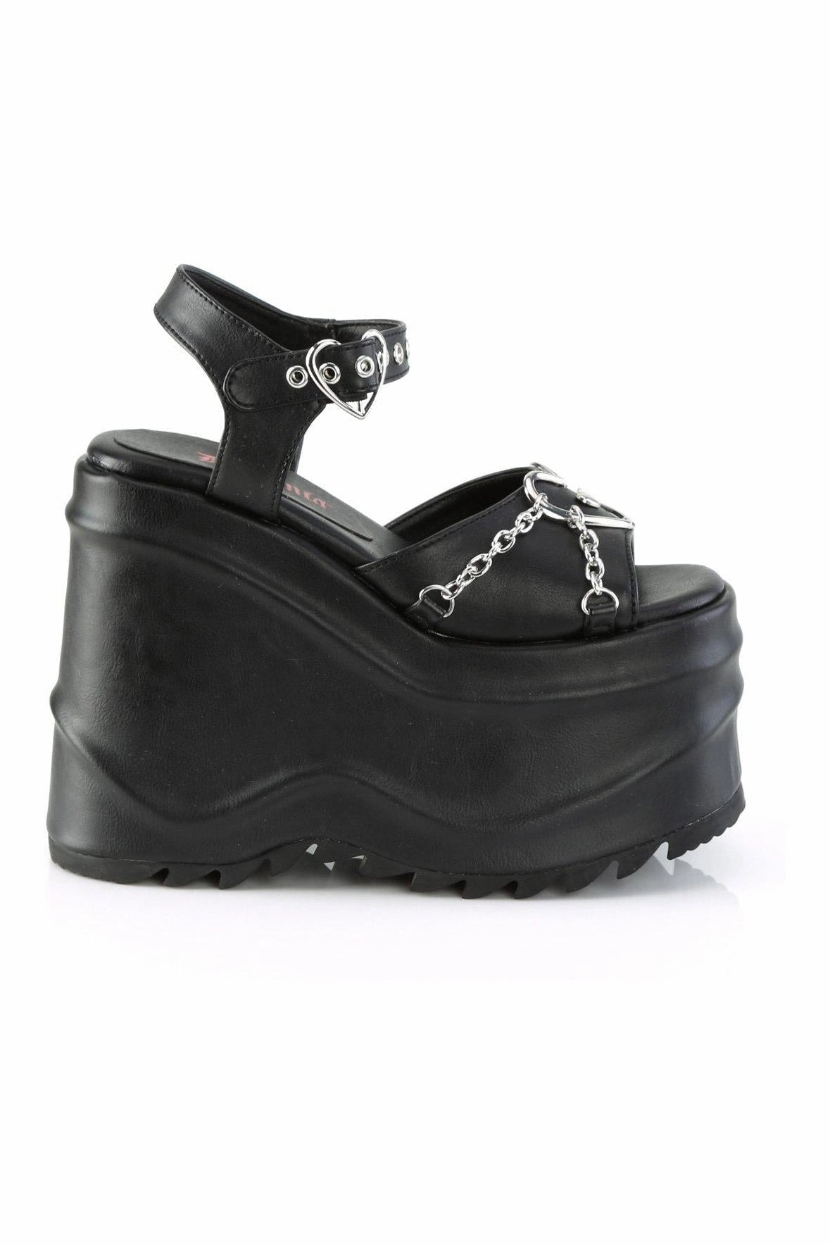 WAVE-09 Ankle Boot | Black Faux Leather