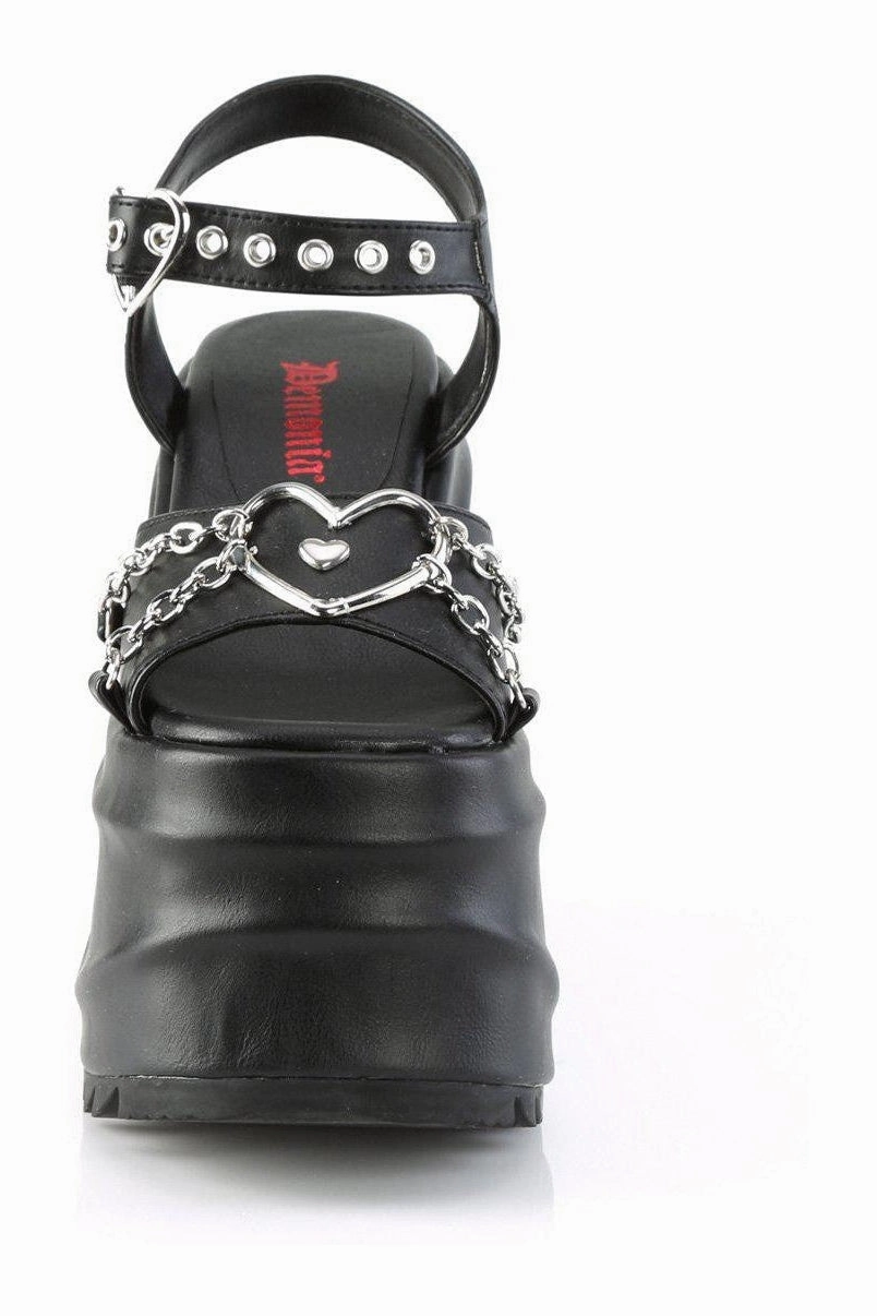 WAVE-09 Ankle Boot | Black Faux Leather