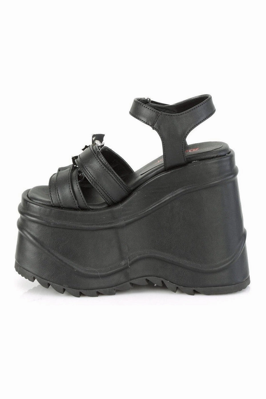 WAVE-13 Ankle Boot | Black Faux Leather
