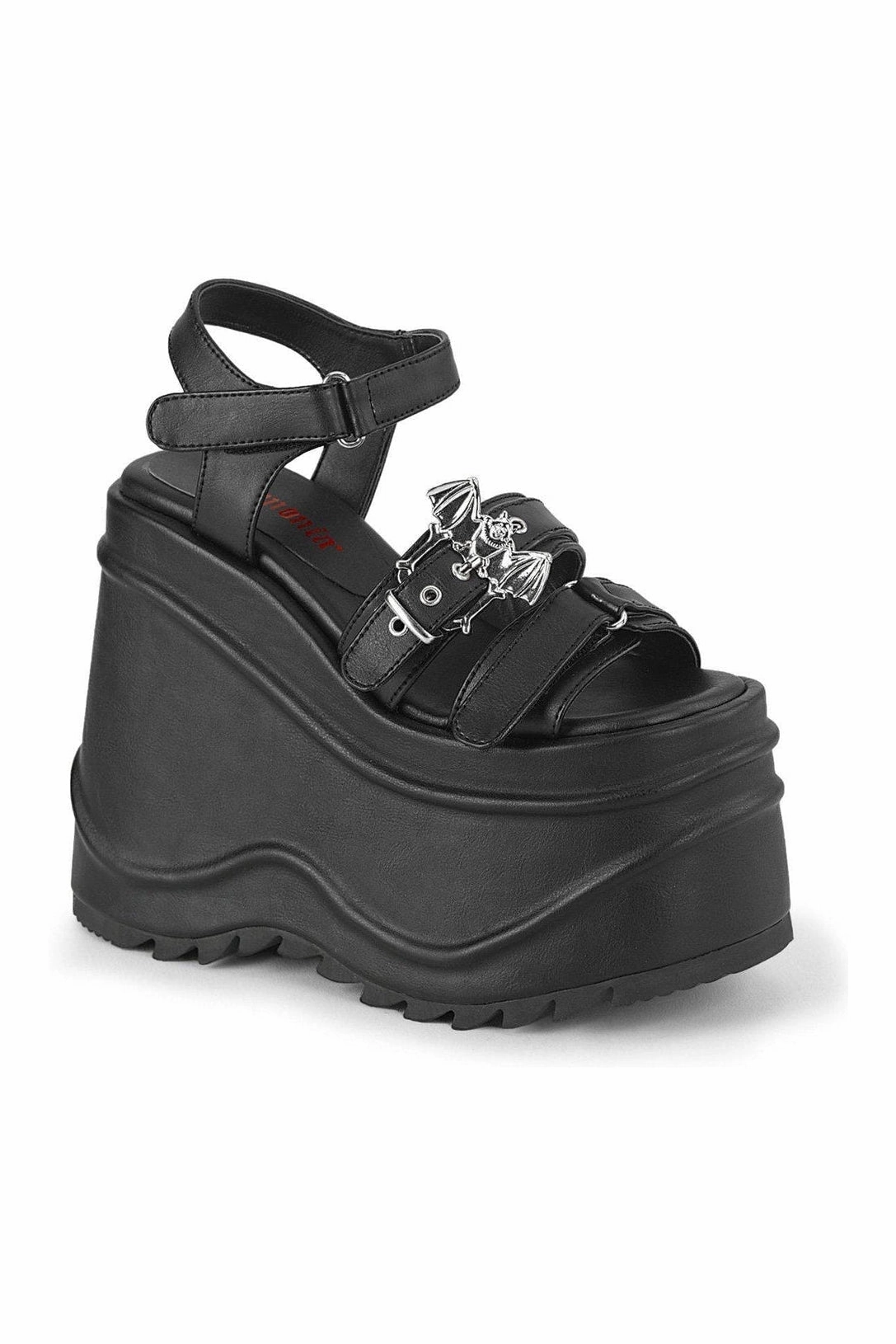 WAVE-13 Ankle Boot | Black Faux Leather