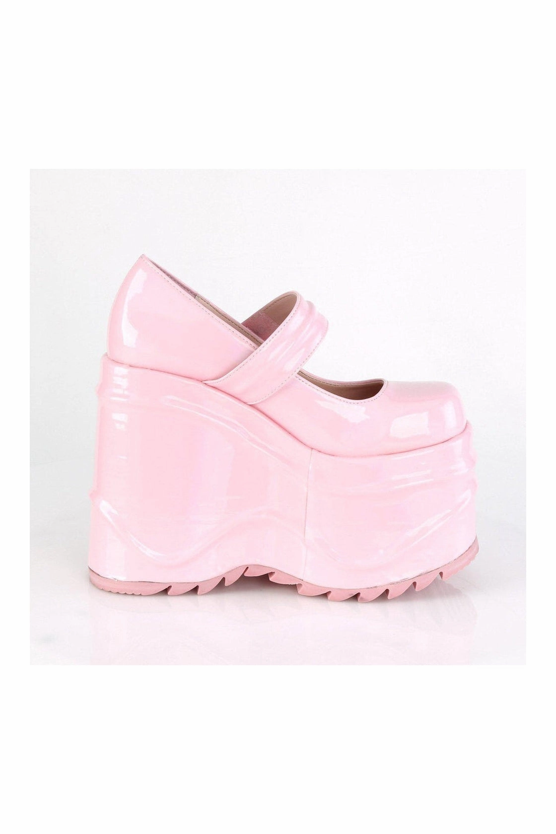 WAVE-32 Mary Jane | Hologram Faux Leather