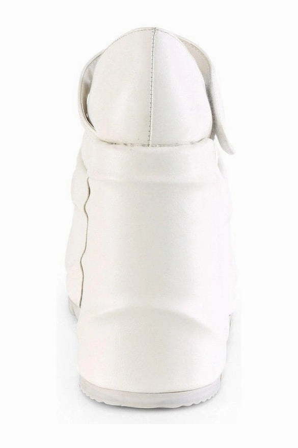 WAVE-32 Mary Jane | White Faux Leather