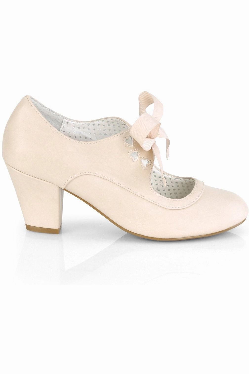 WIGGLE-32 Pump | Nude Faux Leather