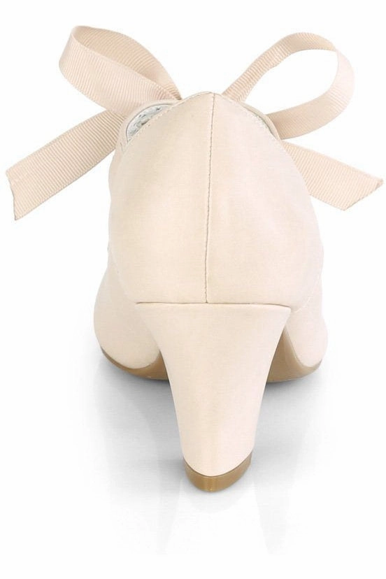 WIGGLE-32 Pump | Nude Faux Leather