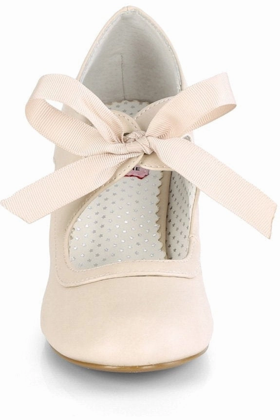 WIGGLE-32 Pump | Nude Faux Leather