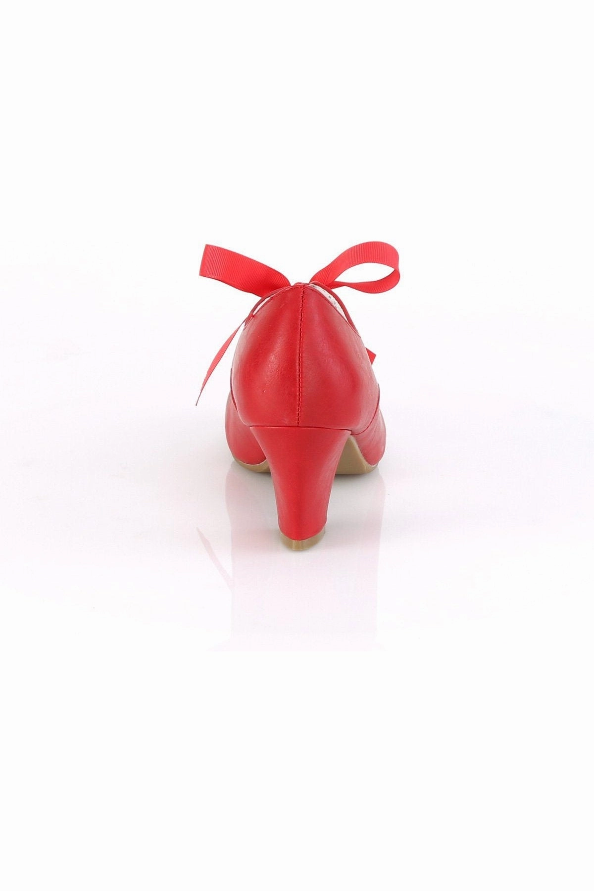 WIGGLE-32 Pump | Red Faux Leather