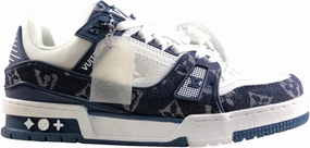 Women's Men's Trainer Sneakers in Neutral Colorblock Leather Fashion Indoor Outdoor Leather Sneakers Breathable Non-Slip Running Shoes