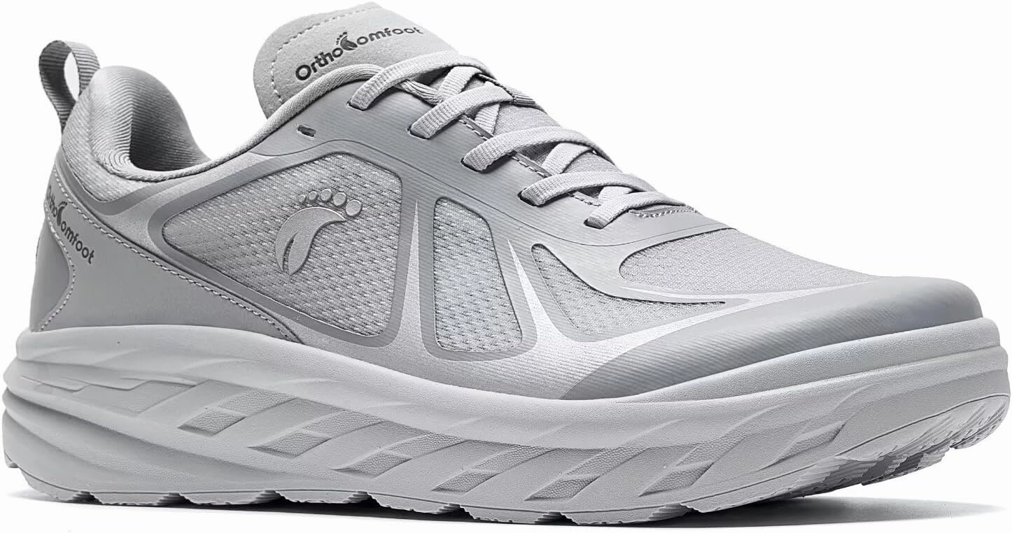 Women's Orthopedic Diabetic Wide Running Shoes: Comfortable Casual Arch Support Plantar Fasciitis Sports Sneakers, High Arch Orthotic Work Tennis Walking Shoes for Foot and Heel Pain Relief