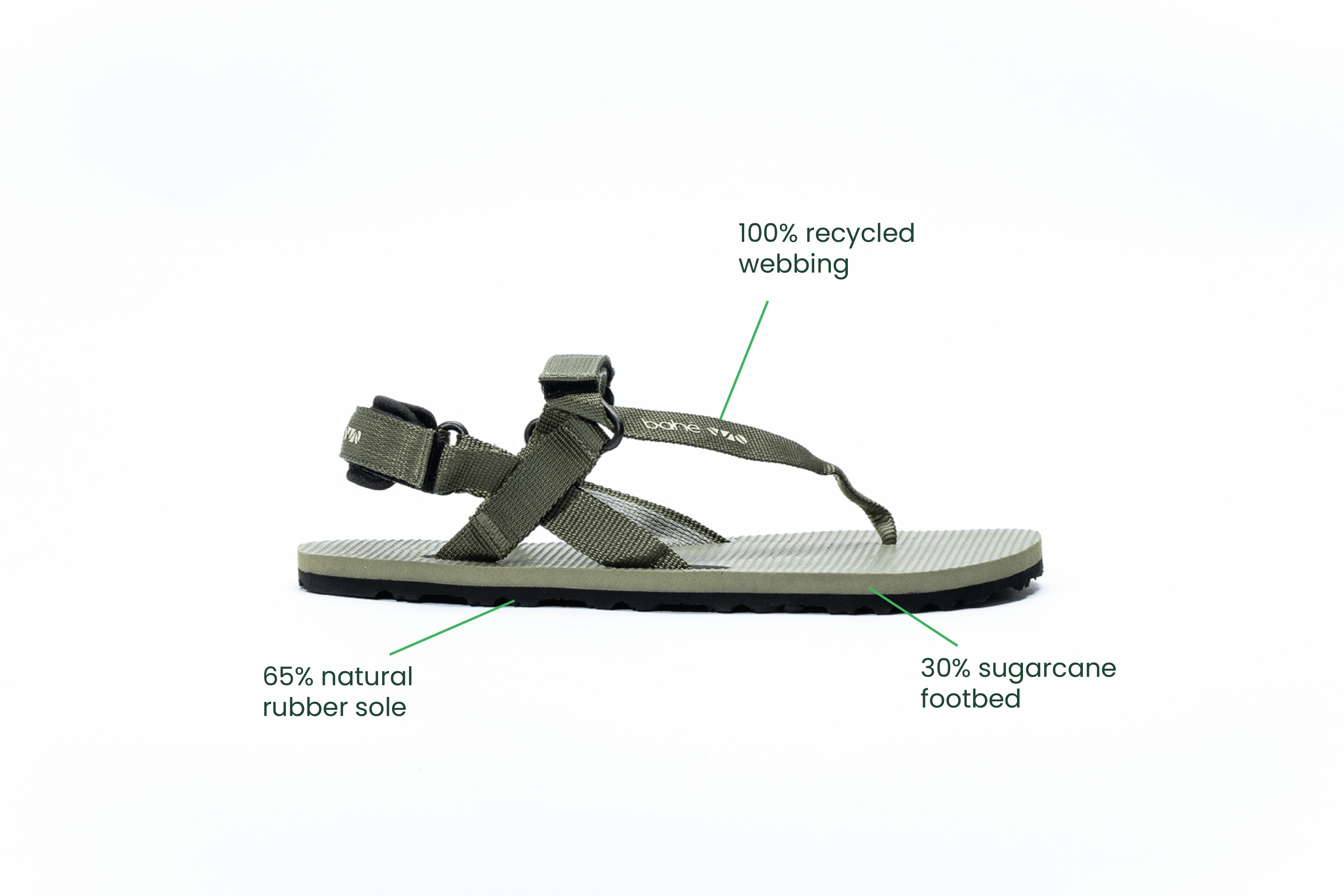 Women's Respire Vegan Grounding Barefoot Sandals | Olive