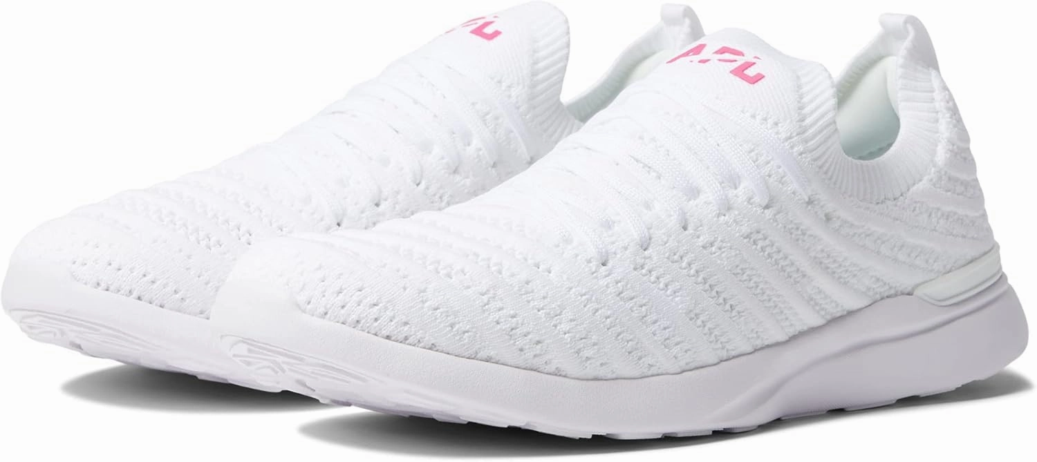 Women's TechLoom Wave White / Neon Pink WHITE / NEON PINK / 10