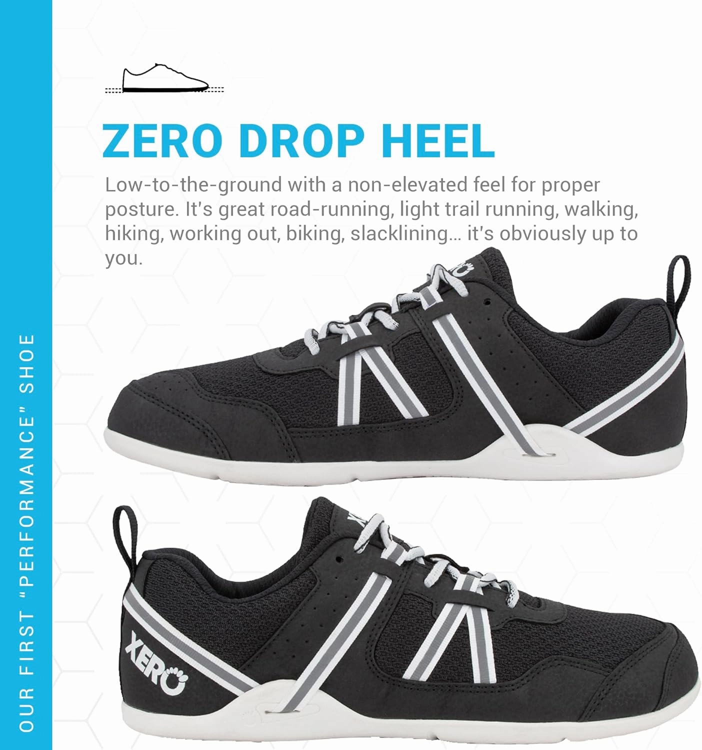 Xero Shoes Womens Prio Barefoot Athletic Sneaker