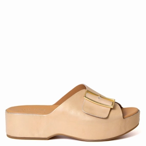 York Women's Platform Leather Sandal