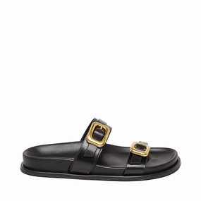Zaz Slide BLACK LEATHER